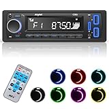 Autoradio Bluetooth 5.0,Avylet Autoradio mit Bluetooth Freisprecheinrichtung,7 Farben FM Autoradio 1...