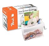 Peach Partikelschnitt Aktenvernichter - 1 Blatt - 4 Liter - P-4 - Papier CDs und Kreditkarten -...