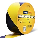 ADHES Warnband Schwarz Gelb Gefahren Markierungs Klebeband Absperrband Zur Bodenmarkierung,50mm x...