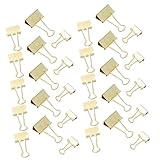 Gadpiparty 30 Stück Teiliges Set Goldene Binder Clips für Zuhause Multifunktionale Papierklemmen...