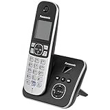 Panasonic KX-TG6821GB DECT Schnurlostelefon mit Anrufbeantworter (strahlungsarm, Eco-Modus, GAP...
