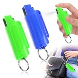 X1B-2 × Pfefferspray Schlüsselanhänger zur Tierabwehr, Tragbar Pepper Spray Pfefferspray...
