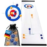 all Kids United® Curling Table-top Spiel-Set - Familienspiel Eisstockschießen Brettspiel - Bowling...