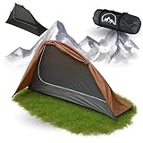GOALPINE® EREMIT Zelt für 1 große Personen | wasserdicht 4000mm | kleines Packmaß | zum Wandern,...
