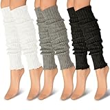 MOAZIFI 3 Paare Stulpen Damen, Leg Warmers, Stulpen Für Damen, Beinwärmer, Legwarmers, Für...