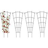 Thealyn 4er Pack Indoor-Pflanzen-Trellis für kletternde Topfpflanzen, Outdoor Metall Garten Trellis...