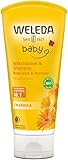 WELEDA Bio Calendula Baby Waschlotion & Shampoo - veganes Naturkosmetik Duschgel zur Hautpflege /...