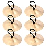 MILISTEN 6Pcs Finger Becken Bauchtanz Finger Becken Messing Zimbeln Finger Musical Instrument für...