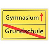 Ortsschild zur Einschulung Von der Grundschule zur Gymnasium,Dekoration zum...