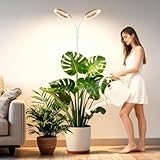 Niello Grow Lampe mit Ständer,2-Kopf LED-Pflanzenleuchte für...