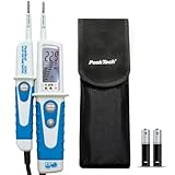PeakTech P 1090 – Digitaler 2-poliger Spannungsprüfer mit LCD-Display – Spannungsmesser IP64...