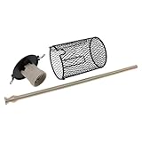 Abaodam Reptilien Wärmelampen Lampenschirm Metall mit Verbrühungsschutz Abnehmbar Schwarz...