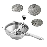 Ergonomisches Passiergerät mit 3 Mahlscheiben, Passiermaschine für Tomatensauce, Passiermaschine...
