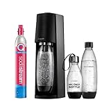 SodaStream Wassersprudler TERRA Vorteilspack mit CO2-Zylinder, 2x 1L spülmaschinenfeste...