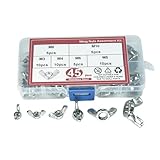 45 Stück/Set Multifunktionales Flügelmutter-Set Rändelmutter-Sortiment Umfassendes...