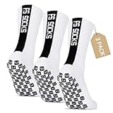 Gohanny Fußballsocken 3 Paar Rutschfeste Fußballsocken Sportsocken Herren 43-46 39-42 Grip Socken...