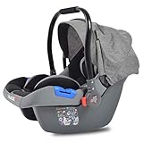 Lalalux Autositz, leichte Babyschale für Auto und Buggy, Shop'n'Drive-System-Option, sicherer...
