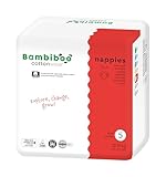 Bambiboo - COTTONWEAR Baby Windeln - Einwegwindeln - Größe 5 Junior (12-17kg) - mit Bio-Baumwolle,...