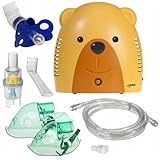 ProMedix PR-811 Inhalator Inhaliergerät Set für Kinder und Erwachsene Vernebler Inhalation (Bär)...