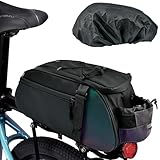 UHETLET Fahrradtasche für Gepäckträger 10L Satteltaschen für Fahrrad Gepäckträgertasche...