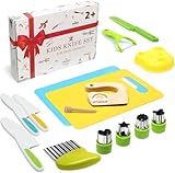 Kindermesser 16-teiliges Kinder Sicherheit Kochmesser Küchenmesser Set mit Gemüse Ausstechformen,...