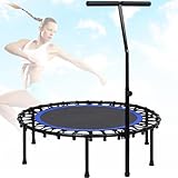 Leises Mini-Fitness-Trampolin, Saugnapf-Fußstütze Mit Verstellbarem T-Griff,...