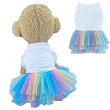 ANIAC Hundeweste, Rock, Welpen, Prinzessinnenkleider, niedliches Geburtstagstütü-Rock,...