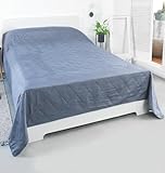 MALIKA® Tagesdecke 220x240 für Betten Überwurfdecke Bettüberwurf Tagesdecke Bett Sofaüberwurf,...