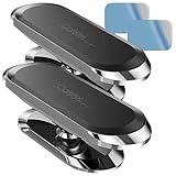 Callstel Handy Halterungen Auto: 2er-Set Kfz-Handyhalterungen für Armaturen, 360° drehbar, inkl....