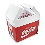Coca-Cola MT48W Kühlbox mit Rollen passend für eine komplette Getränkekiste / Bierkiste,...