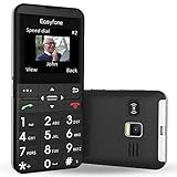 Easyfone Prime-A7 GSM Seniorenhandy ohne Vertrag, 2,0-Zoll-HD-Vollbild-Display, SOS-Funktion mit...