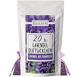 20 Lavendelsäckchen mit französichem Lavendel I Mottenschutz für Kleiderschrank I Lavendel...