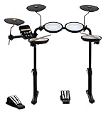 XDrum DD-250 E-Drum Set mit Mesh Heads - Elektronisches Schlagzeug mit 4 Mesh Head Pads, 3 Becken...