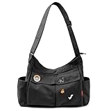 Captain Blues Canvas Messenger Bag Umhängetasche Crossbody Schulter Tote Hobo Bag für Frauen und...