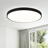 cliheet Deckenlampe Led Deckenleuchte Flach - Ø30cm Badezimmerlampe Decke 6000K Badlampe Rund...