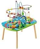 Dschungelabenteuer-Spieltisch von Hape | Perlenlabyrinth für Kinder mit Zubehör, Afrika-Design,...