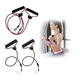 ZHYUAN 4 Stück Widerstandsbänder, Stepper Widerstandsbänder, Trainiere Fitness...