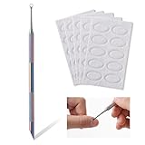 1 Stück Nagelhautschieber Edelstahl Manikürestäbchen Doppelkopf Cuticle Pusher mit 50pc...