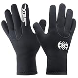 PAWHITS Neoprenhandschuhe 3mm Thermohandschuhe Winterhandschuhe wasserdichte Anti-Rutsch-Handschuhe...