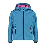 CMP Mädchen Melange-softshelljacke Für Kinder Mit Fester Kapuze KID G JACKET FIX HOOD, Türkis...