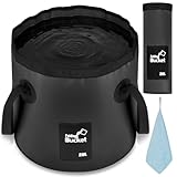 Flintronic Outdoor Faltschüssel 12L/20L, Outdoor Falteimer, Faltbarer Fischeimer, Aus Langlebigem...