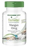 Fairvital | Mangan Kapseln 10mg - HOCHDOSIERT - aus Mangangluconat - Vegan - essentielles...