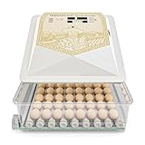 TRIOCOTTAGE Brutautomat,56 Eier Inkubator mit Automatisches Eierwenden Temperaturkontrolle,Externe...