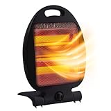 Avilia Elektrischer Quarz-Heizstrahler mit 2 Heizstufen 400/800 W – ideal zum Heizen von...