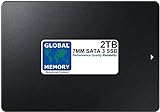 GLOBAL MEMORY 2 TB 7 mm 2,5 Zoll SATA 2 Solid State Drive (SSD) für MacBook (2006–2007 –...