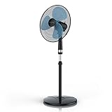 Brandson - Standventilator 40cm - Preisträger 2024 - Ventilator höhenverstellbar bis 122 cm -...