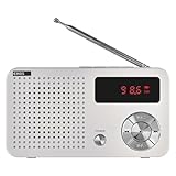 EMOS Tragbares Digitales FM-Radio und MP3-Player mit Akku, USB-Port, Micro-SD Karte-Slot und...