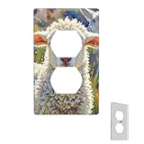 Wandplatte, farbige Schafe, dekorative Wandplatten, Steckdosenabdeckung, 1-Gang-Schalterplatte,...
