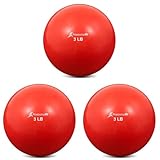 ProsourceFit Weighted Toning Exercise Balls for Pilates, Yoga, Strength Training and Physical...