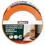 tesa Putzband PVC - Putzklebeband mit verstärktem PVC-Trägermaterial - zum Schutz beim Verputzen...